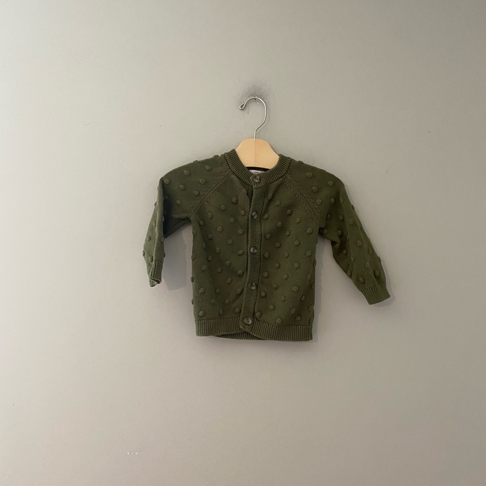 $14 Add ON cat & jack sweater‎ cardigan zara old navy 6-12m bobble